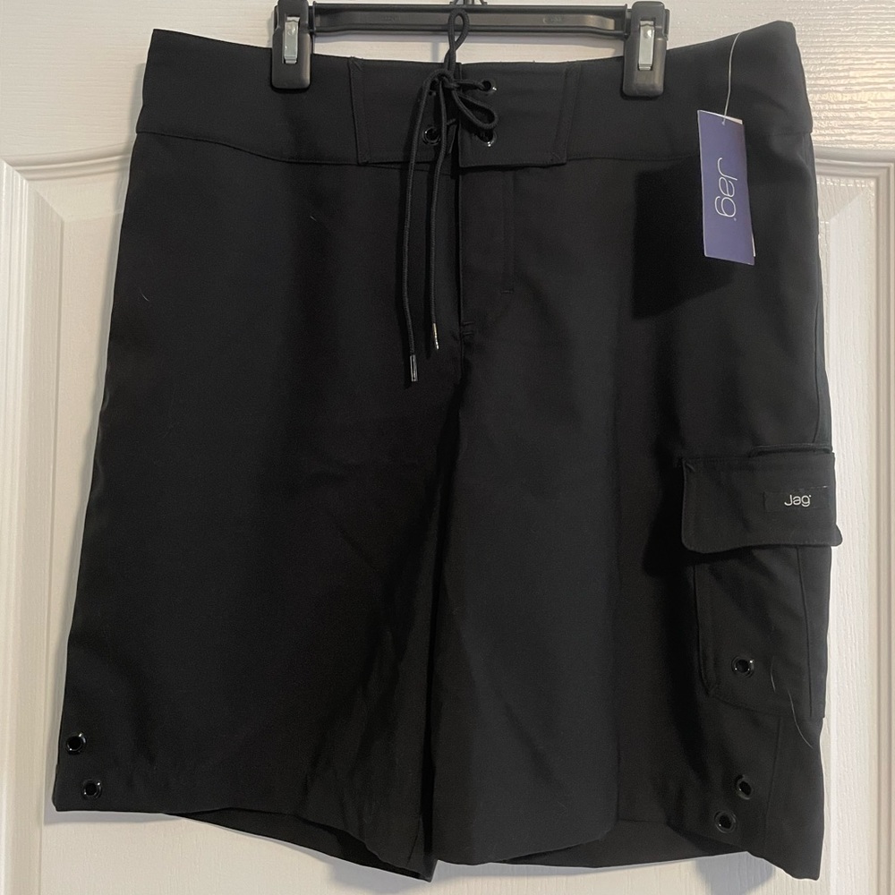 JAG Women's Black Drawstring Board Shorts